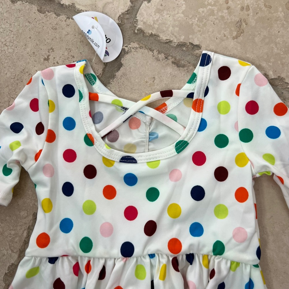 DotDotSmile Baby Girls 6/12M Bundle 10pc Dresses Leggings Mixed Prints Lot USA - Picture 6 of 12